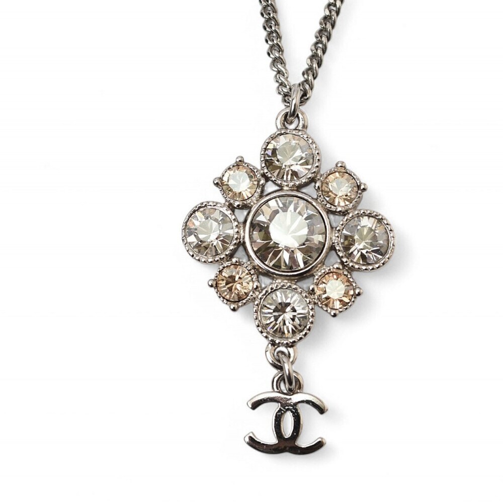 CHANEL Authentic Silver Logo Necklace - Picture 2 of 8